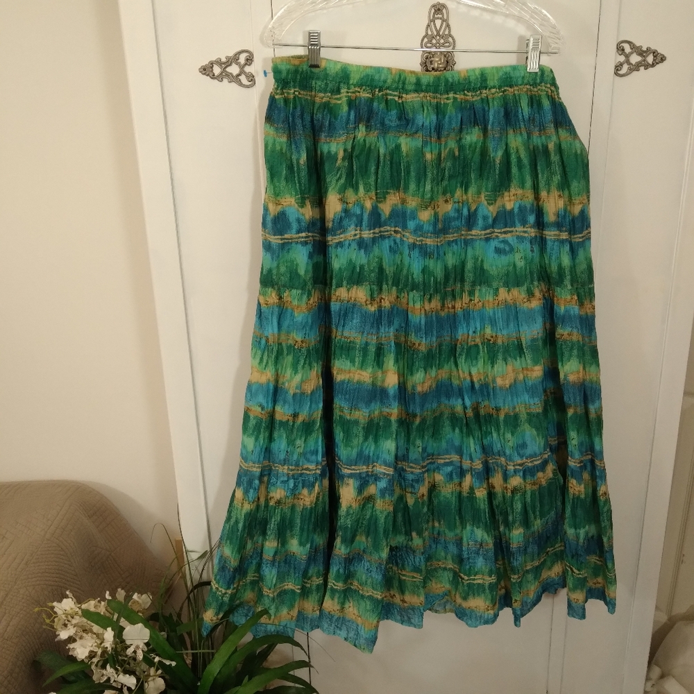 GNW Indigo Peasant Skirt